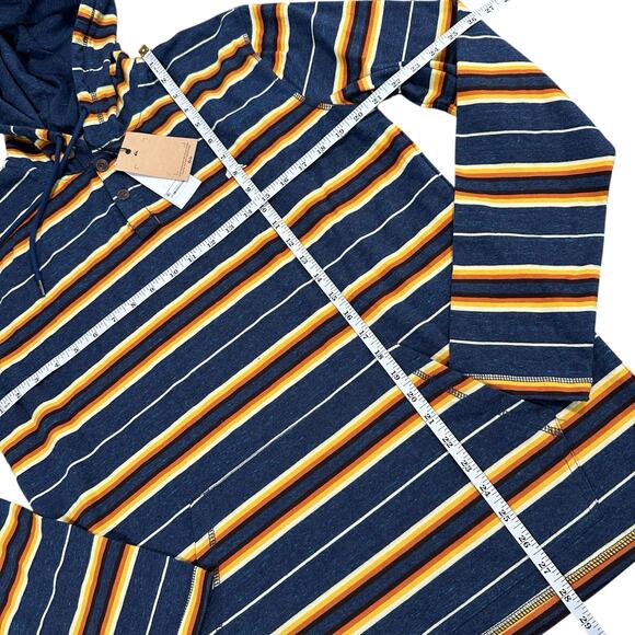 Quiksilver Men's Last Chance Striped Hoodie Size L - Picture 4 of 6